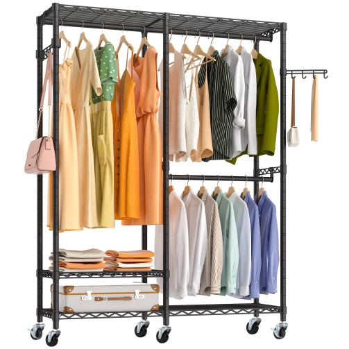 heavy duty garment rack with wheel